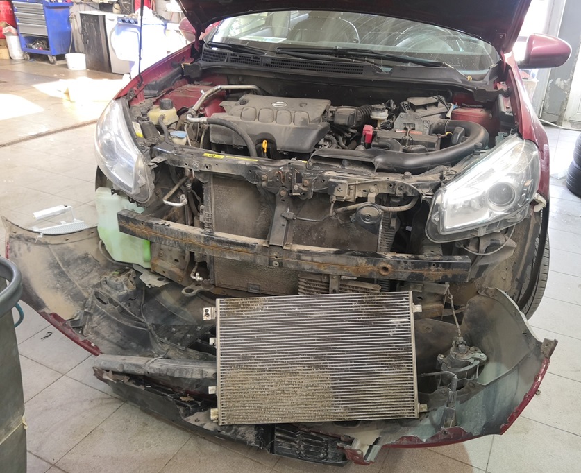 Промывка радиатора Мазда