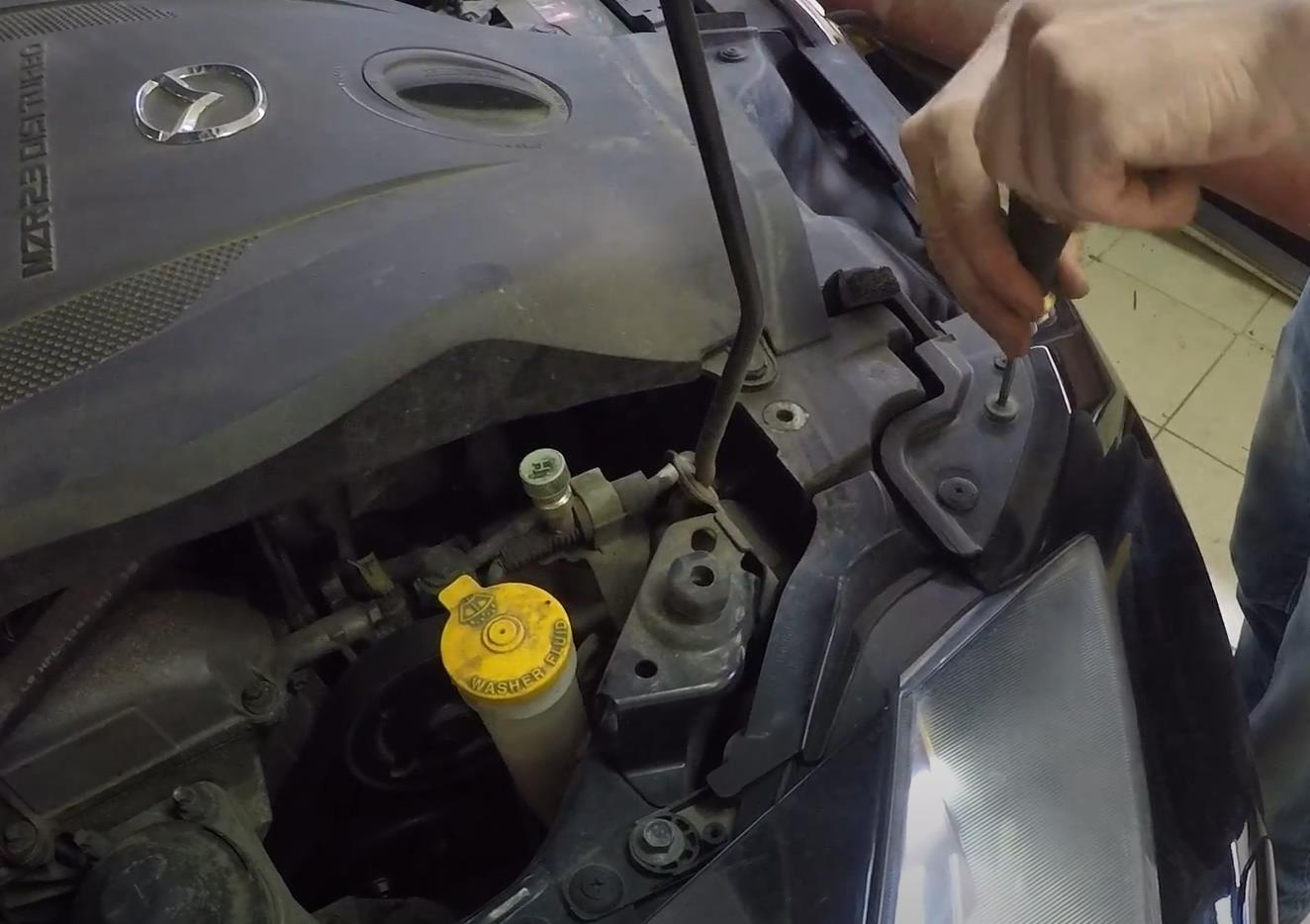 демонтаж фары