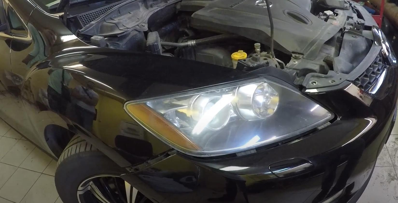 демонтаж фары Мазда СХ7